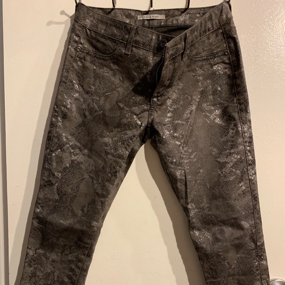 Rich and Skinny Snake print Skinny Jeans